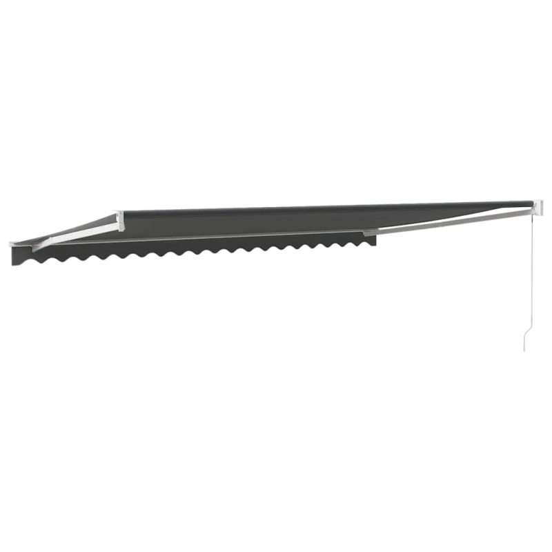 vidaXL izvelkama markīze, pelēka, 5x3 m, audums, alumīnijs