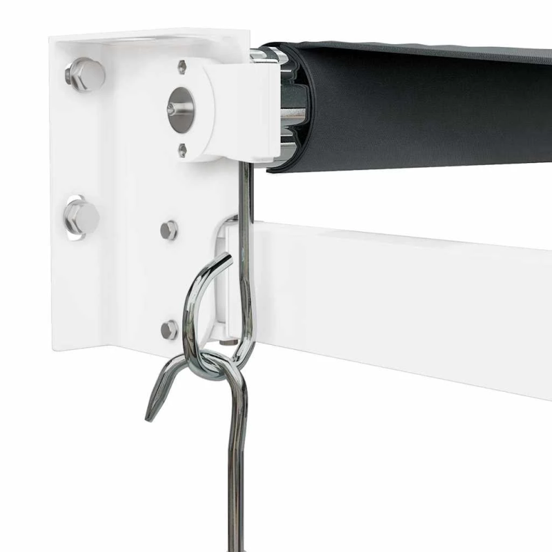 vidaXL izvelkama markīze, pelēka, 5x3 m, audums, alumīnijs