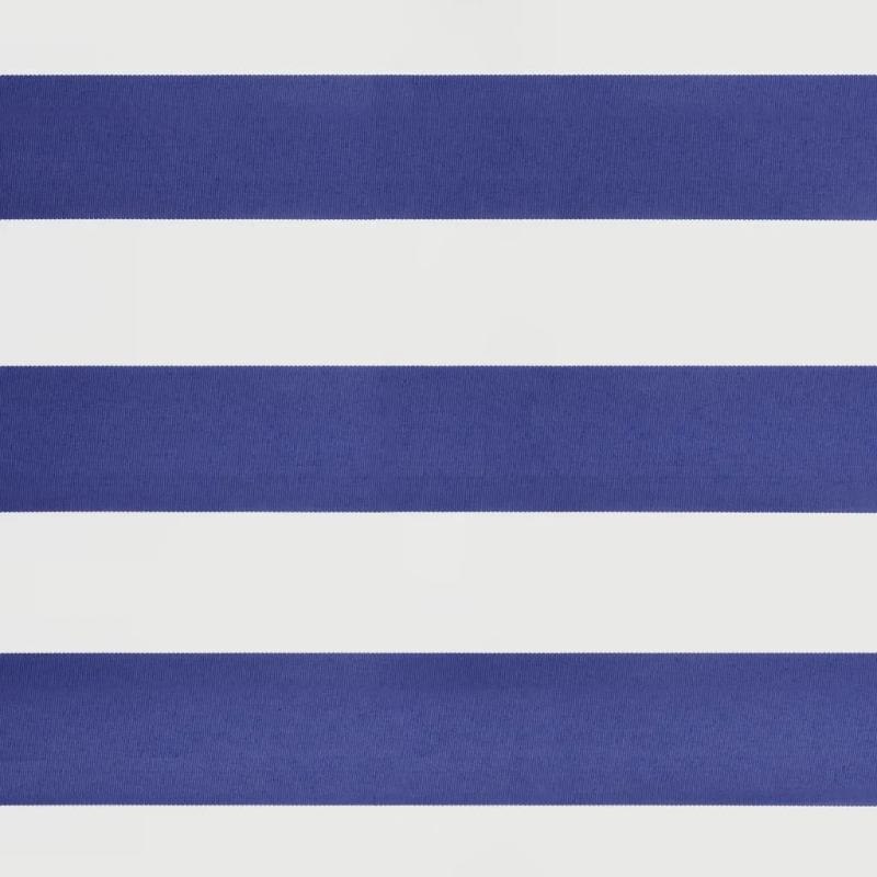 vidaXL izvelkama markīze, zila, balta, 5x3 m, audums, alumīnijs