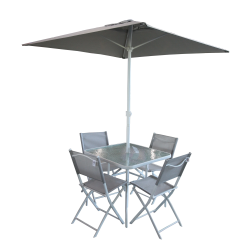 Dārza komplekts, galds ar 4 krēsliem