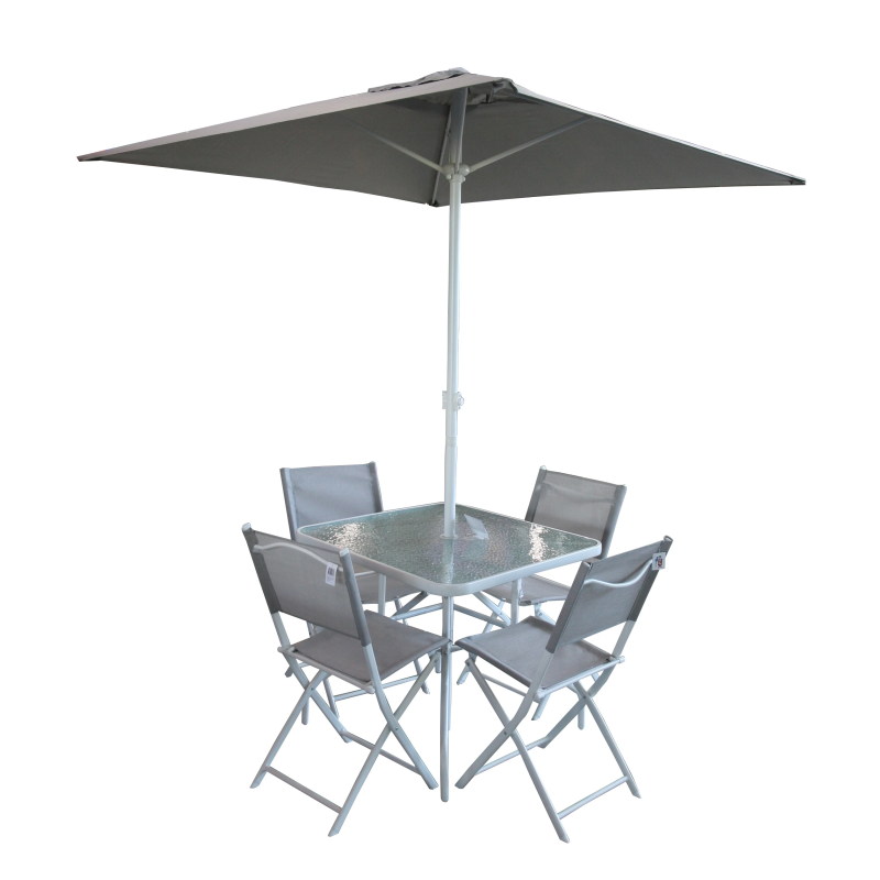 Dārza komplekts, galds ar 4 krēsliem