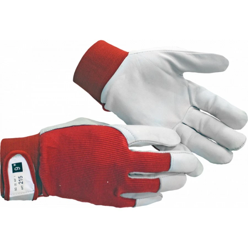 Cimdi gludas ādas ar klipsi 7 izm.