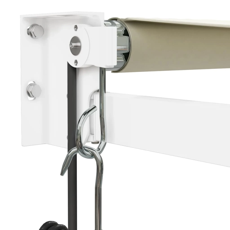 vidaXL izvelkama markīze, automātiska, krēmkrāsas, 3,5x2,5 m