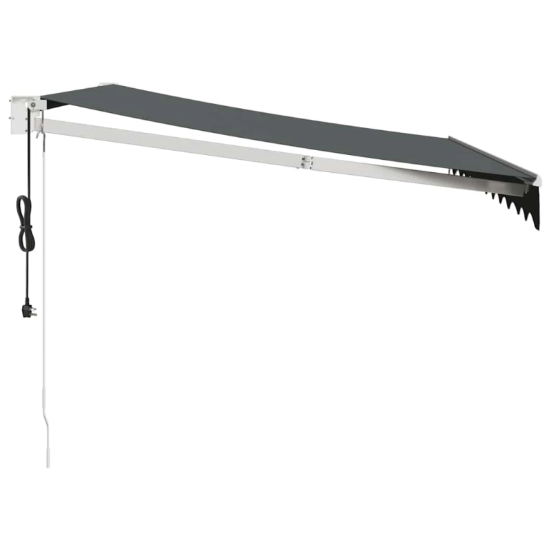 vidaXL izvelkama markīze, automātiska, antracītpelēka, 3,5x2,5 m