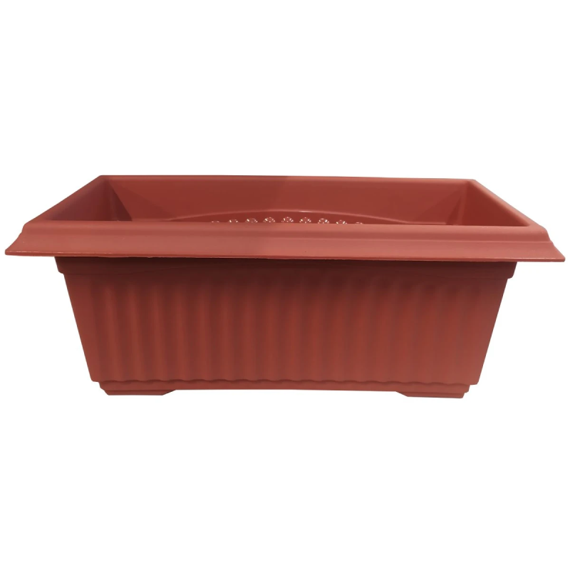 Puķu pods plastmasas 40x20x15cm, brūns