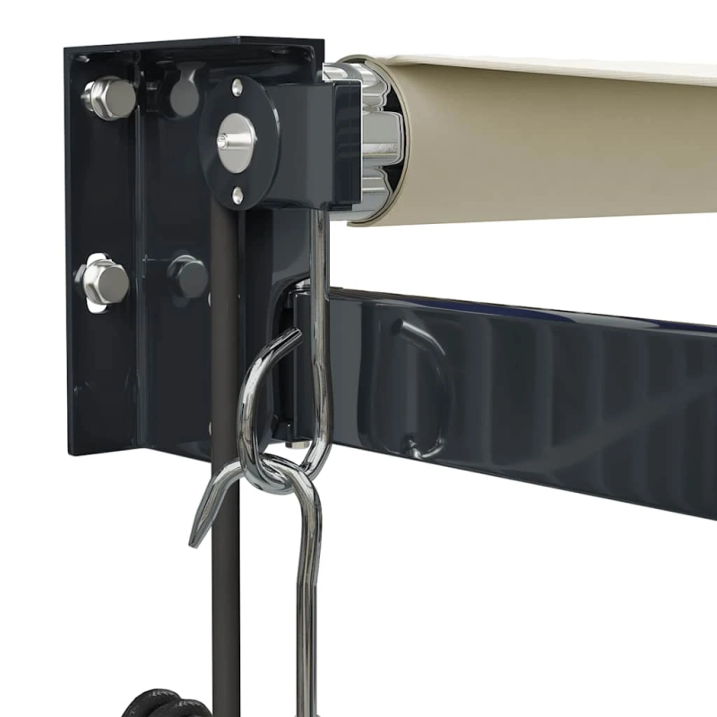 vidaXL Automatinė ištraukiama markizė, kreminės spalvos, 3x2,5m