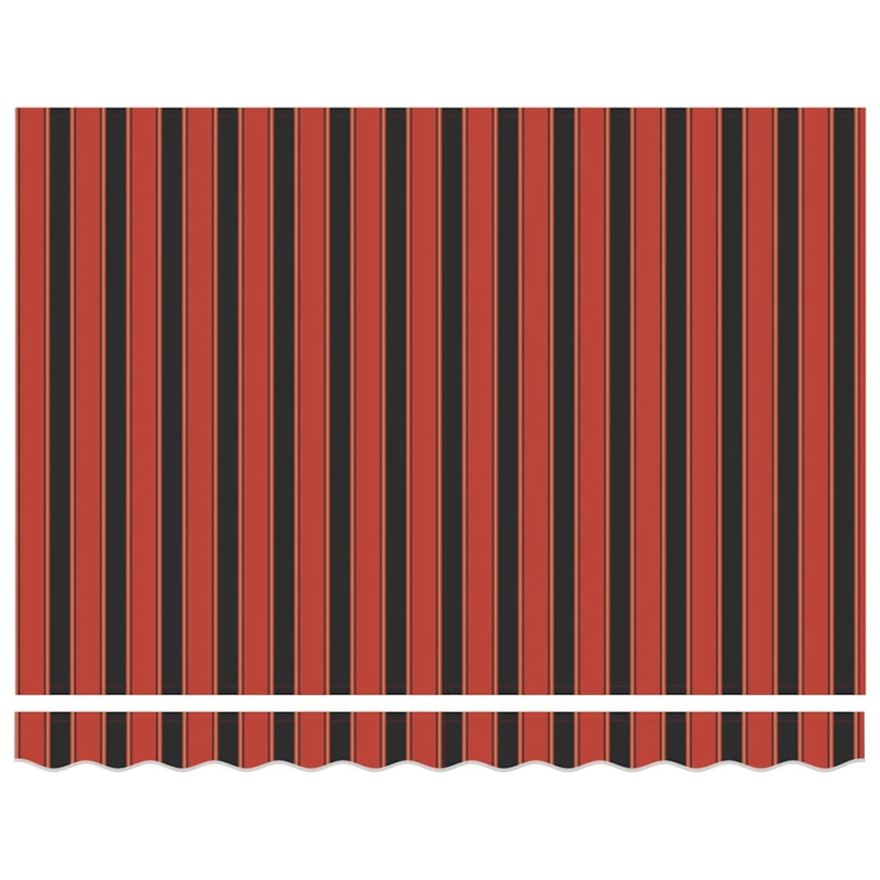 vidaXL izvelkama markīze, automātiska, oranža, brūna, 3,5x2,5 m