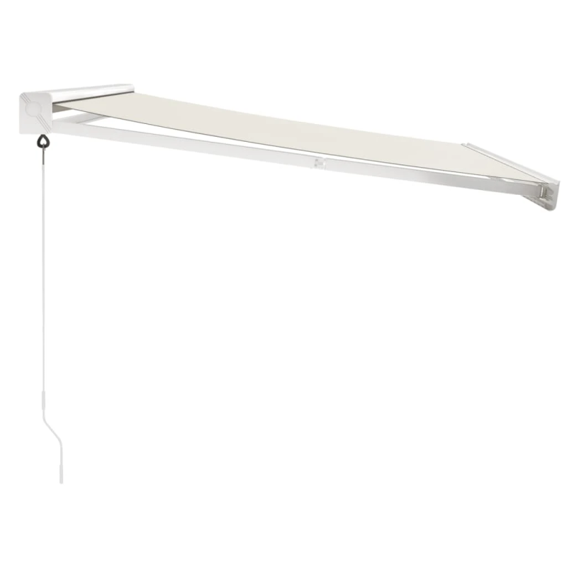 vidaXL izvelkama markīze, krēmkrāsas, 3,5x2,5 m, audums, alumīnijs