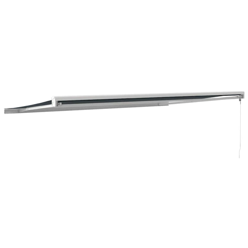 vidaXL izvelkama markīze, pelēka, 5x3 m, audums, alumīnijs