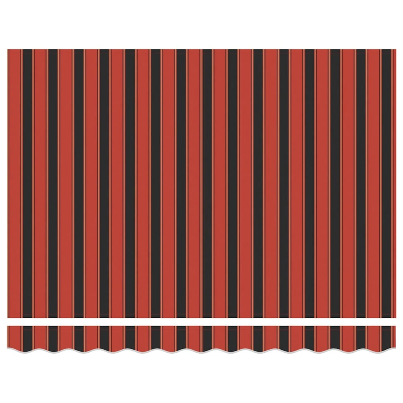 vidaXL izvelkama markīze, oranža, brūna, 3x2,5 m, audums, alumīnijs