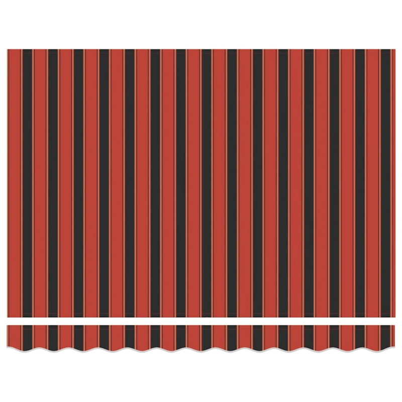 vidaXL izvelkama markīze, oranža, brūna, 3,5x2,5 m, audums, alumīnijs