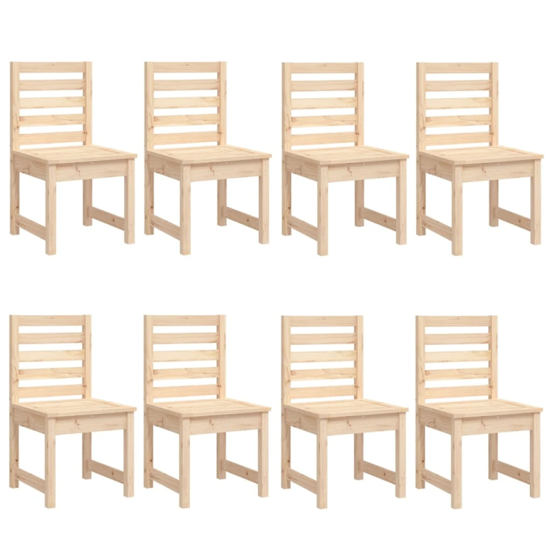 vidaXL 11-daļīgs dārza mēbeļu komplekts, priedes masīvkoks