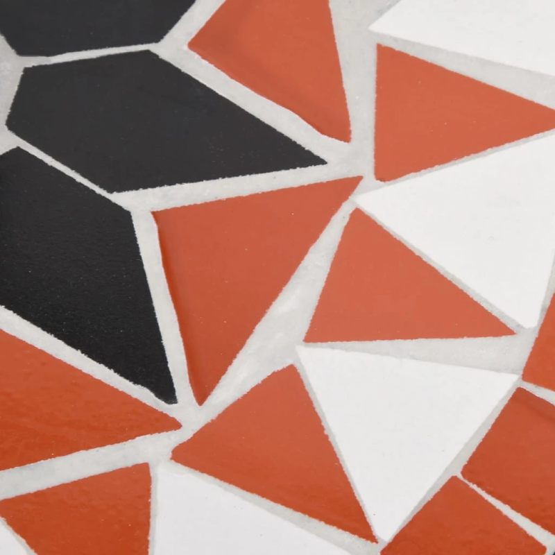 vidaXL saulessarga pamatne, apaļa, sarkanbrūna un balta, 12 kg