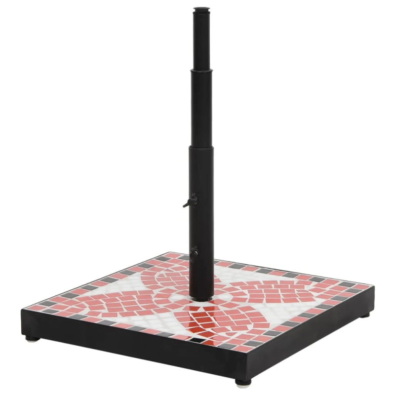 vidaXL saulessarga pamatne, kvadrātveida, sarkanbrūna un balta, 12 kg