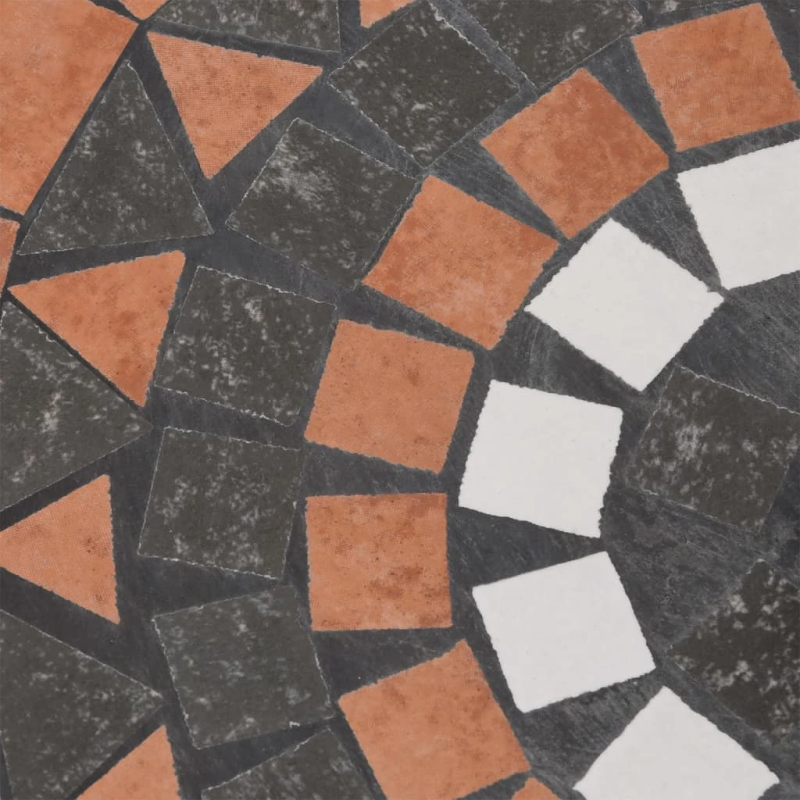 vidaXL saulessarga pamatne, apaļa, sarkanbrūna un balta, 12 kg