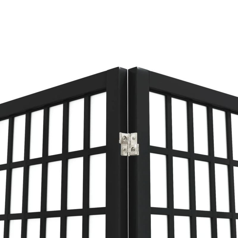 vidaXL aizslietnis, 6 paneļi, salokāms, 240x170cm, japāņu stils, melns