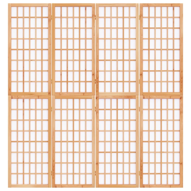 vidaXL aizslietnis, 4 paneļi, salokāms, 160x170cm, japāņu stils