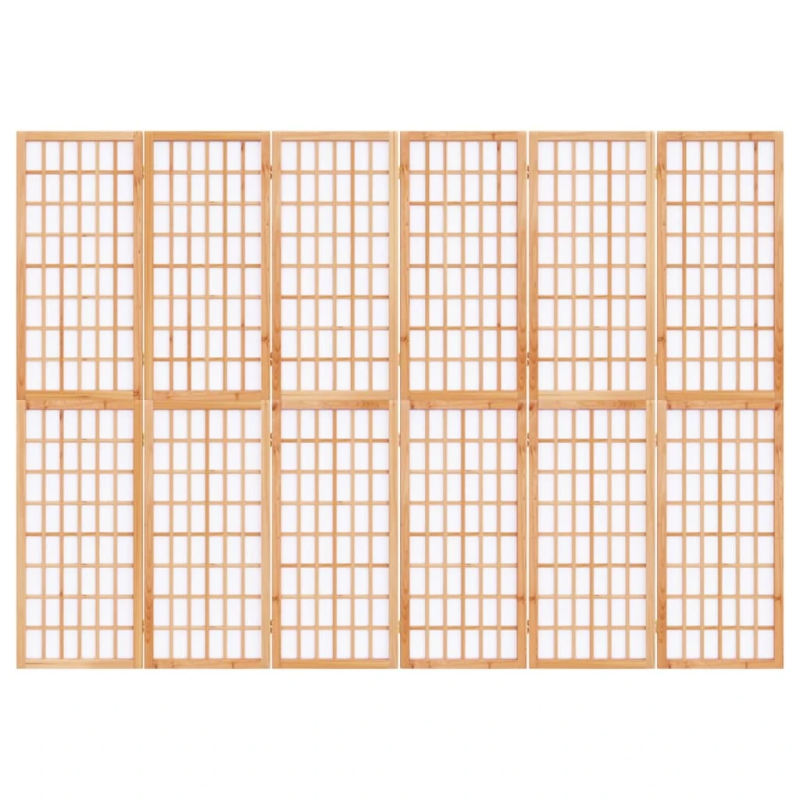 vidaXL aizslietnis, 6 paneļi, salokāms, 240x170cm, japāņu stils