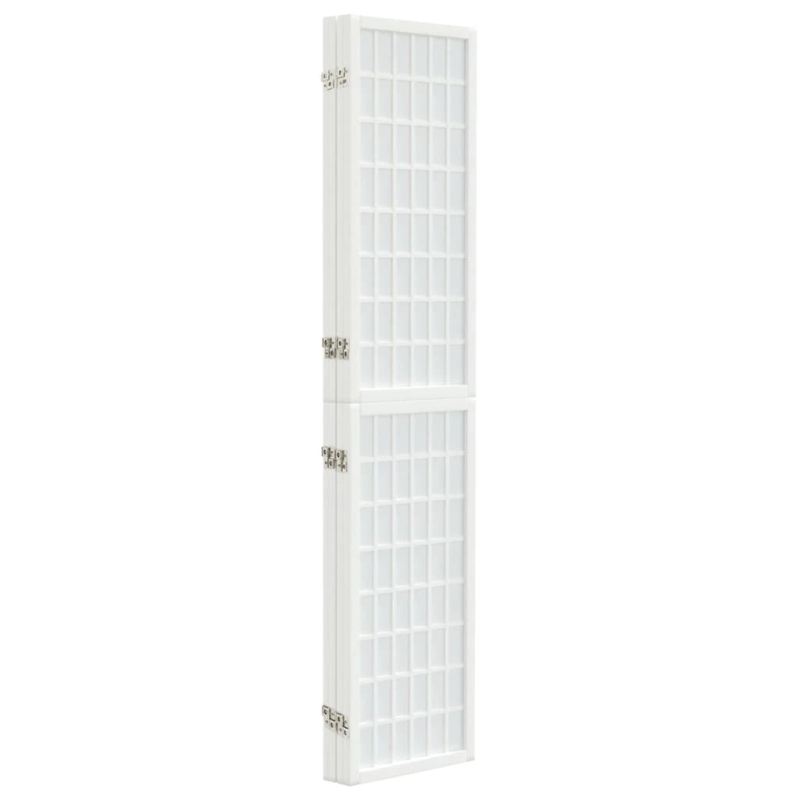 vidaXL aizslietnis, 4 paneļi, salokāms, 160x170cm, japāņu stils, balts