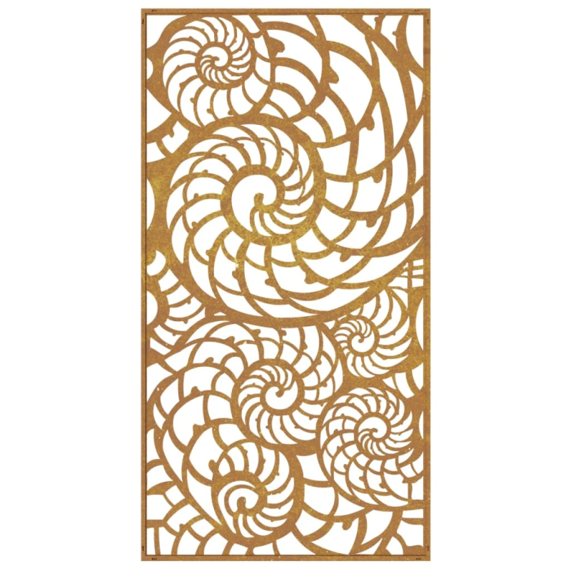 vidaXL dārza sienas rotājums, 105x55 cm, tērauds, rūsas efekts