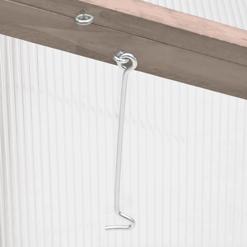 vidaXL siltumnīca, pelēka, 110x58,5x39 cm, egles koks