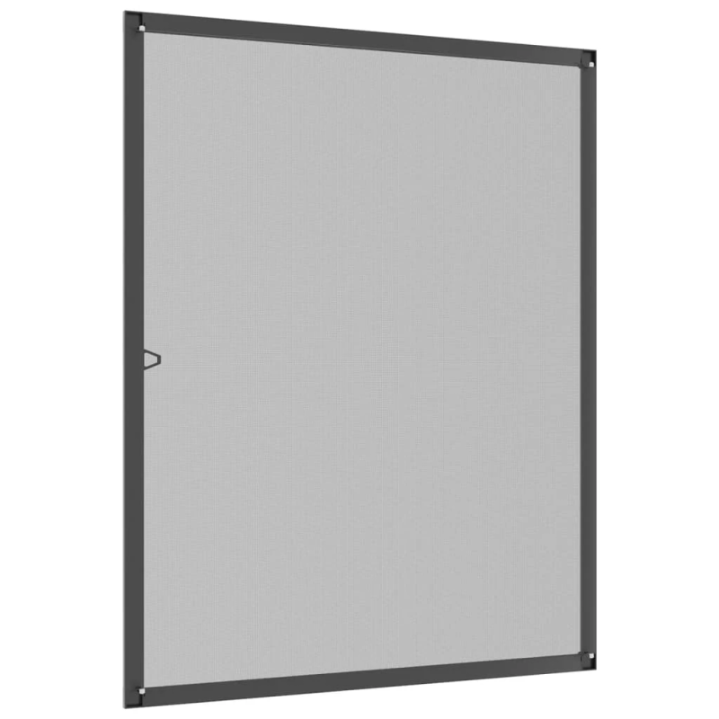 vidaXL kukaiņu siets logam, 100x120 cm, antracītpelēks