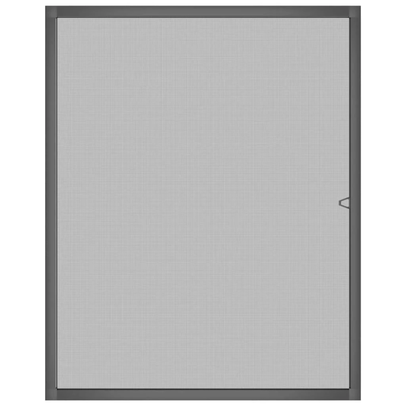 vidaXL kukaiņu siets logam, 100x120 cm, antracītpelēks