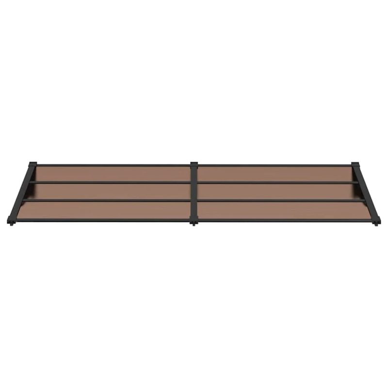 vidaXL durvju nojume, melna, 239x90 cm, polikarbonāts