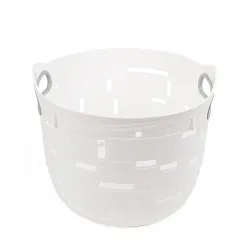 Groziņš plastmasas City 25x25x21cm, balts
