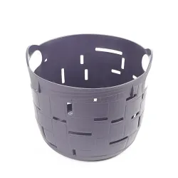 Groziņš plastmasas City 25x25x21cm, melns