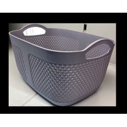 Groziņš plastmasas Olivia 35x25x21cm, pelēks