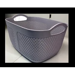Groziņš plastmasas Olivia 35x25x21cm, pelēks