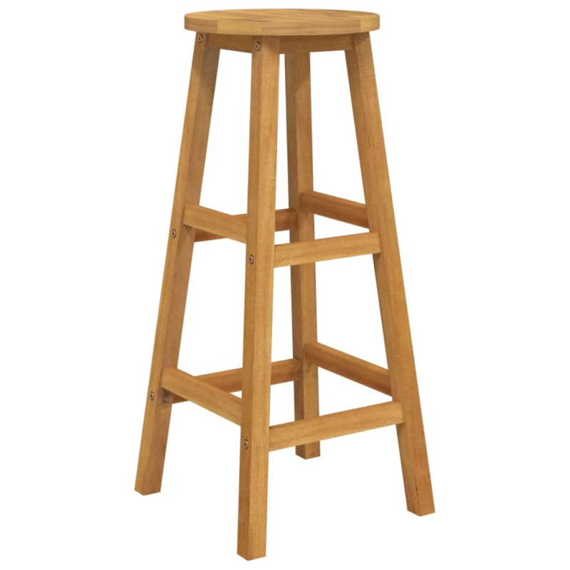 vidaXL 5-daļīgs dārza bāra mēbeļu komplekts, akācijas masīvkoks