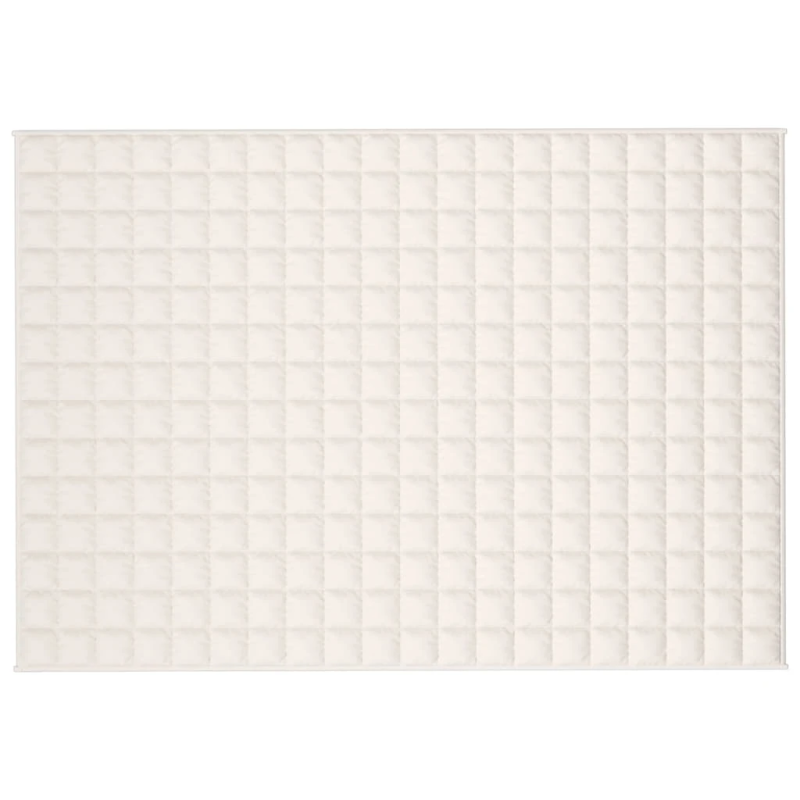 vidaXL smaguma sega, gaišas krēmkrāsas, 137x200 cm, 6 kg, audums