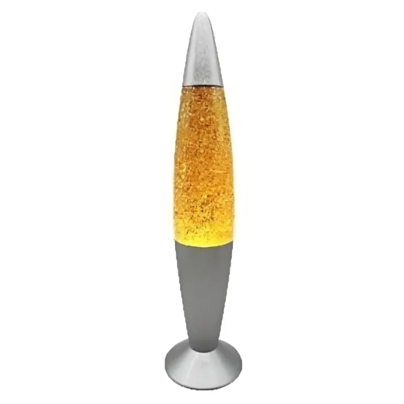 Dekoratīva lavas galda lampa, 5W, zelta