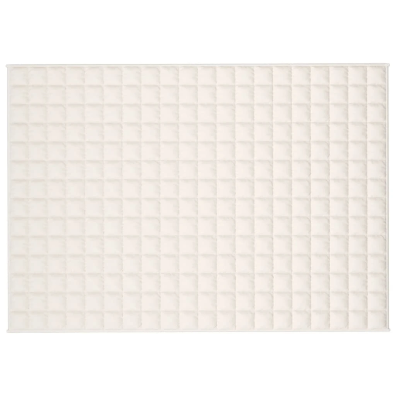 vidaXL smaguma sega, gaišas krēmkrāsas, 137x200 cm, 10 kg, audums