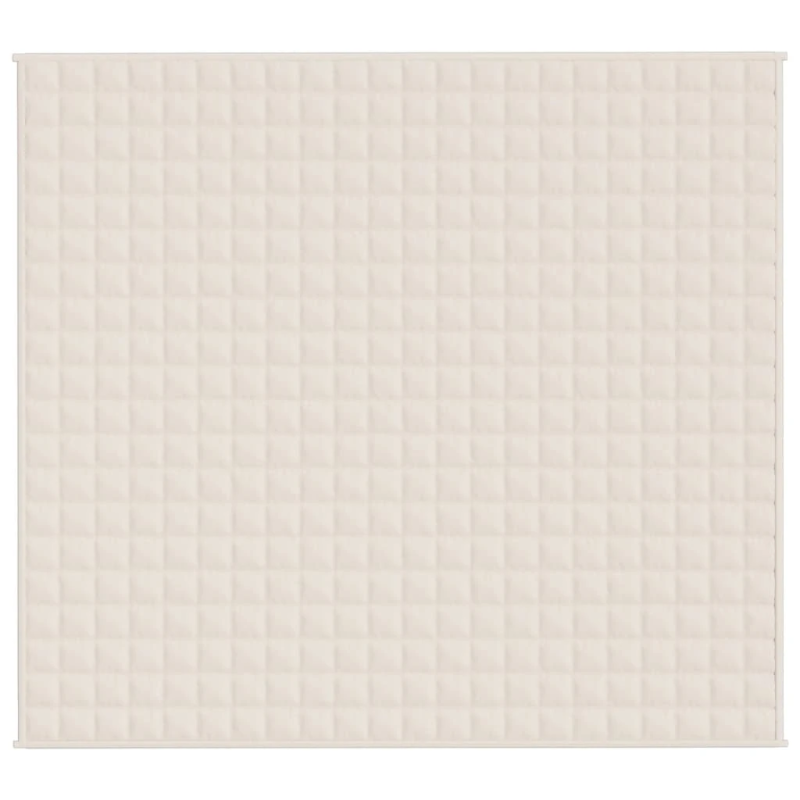 vidaXL smaguma sega, gaišas krēmkrāsas, 200x230 cm, 9 kg, audums