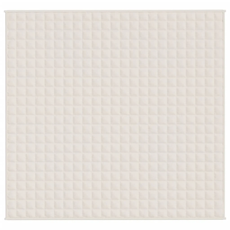 vidaXL smaguma sega, gaišas krēmkrāsas, 220x240 cm, 11 kg, audums