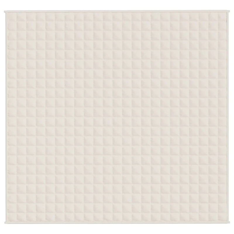 vidaXL smaguma sega, gaišas krēmkrāsas, 220x240 cm, 15 kg, audums