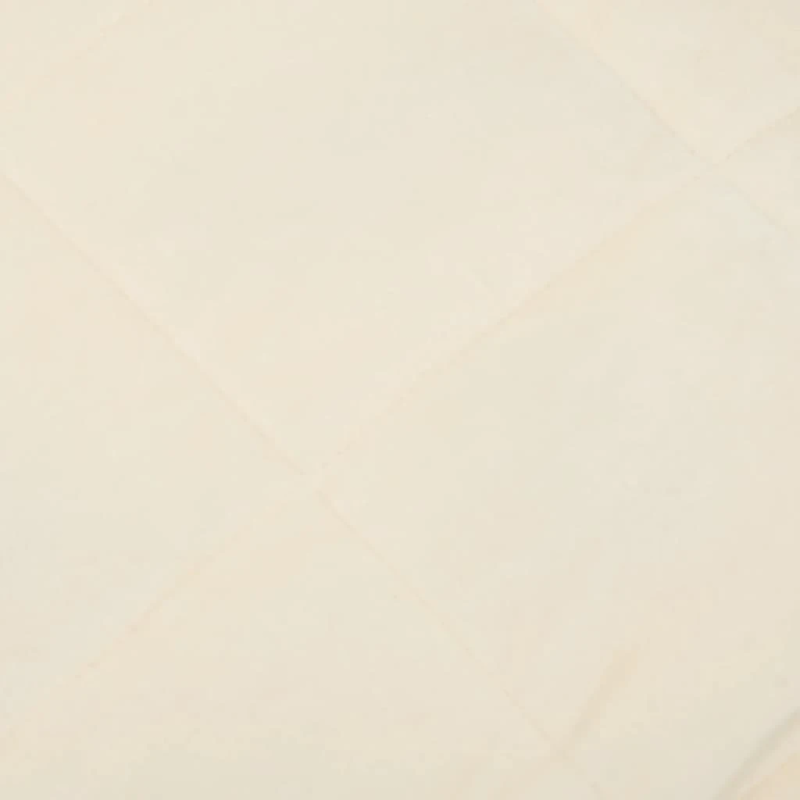 vidaXL smaguma sega, gaišas krēmkrāsas, 137x200 cm, 6 kg, audums