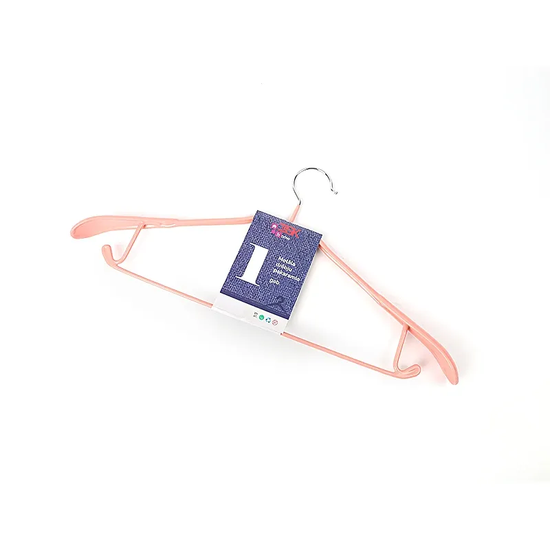 Drēbju pakaramais metāla 40x20cm rozā