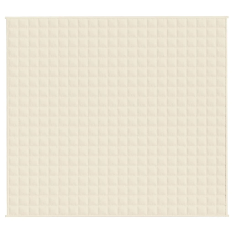 vidaXL smaguma sega, gaišas krēmkrāsas, 200x230 cm, 13 kg, audums