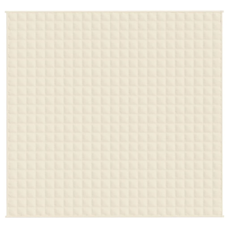 vidaXL smaguma sega, gaišas krēmkrāsas, 220x240 cm, 11 kg, audums