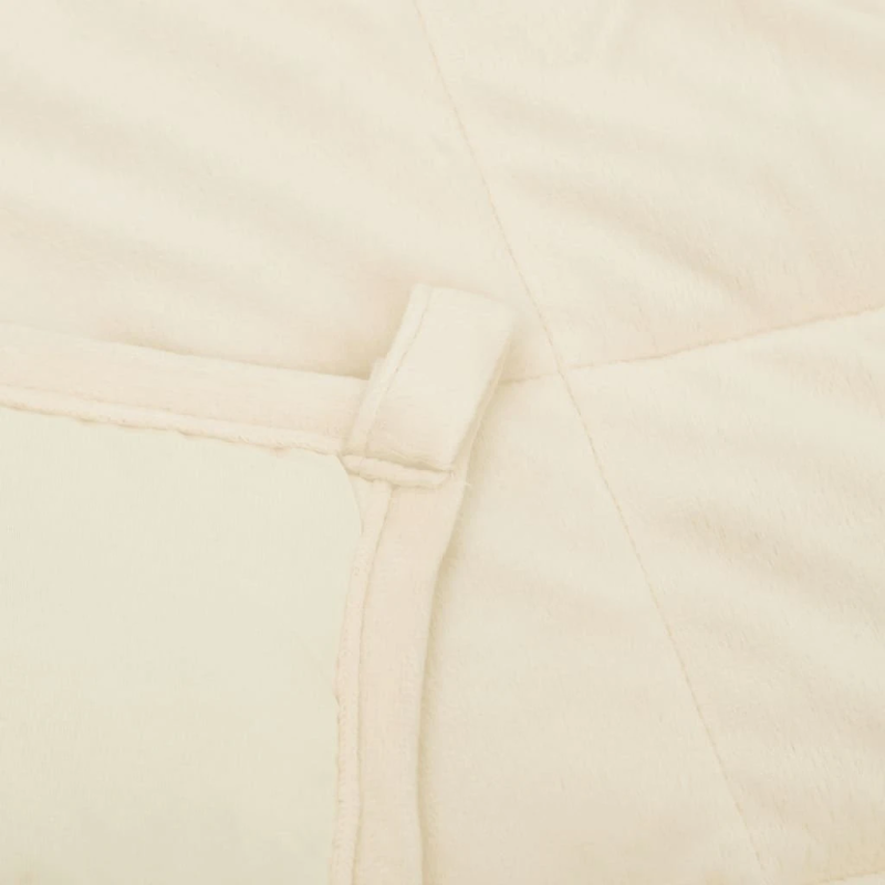 vidaXL smaguma sega, gaišas krēmkrāsas, 220x230 cm, 15 kg, audums