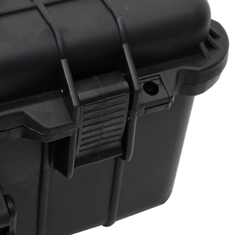 vidaXL lidojumu koferis ar riteņiem, melns, 63x50x23 cm, PP