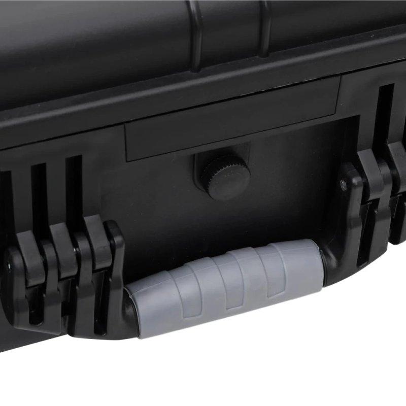 vidaXL lidojumu koferis ar riteņiem, melns, 63x50x23 cm, PP