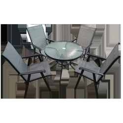 Dārza komplekts, galds ar 4 krēsliem