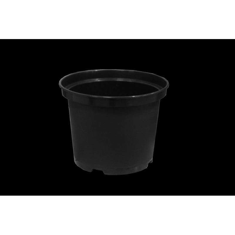 Podiņi apaļie melnie 16cm 2.2L