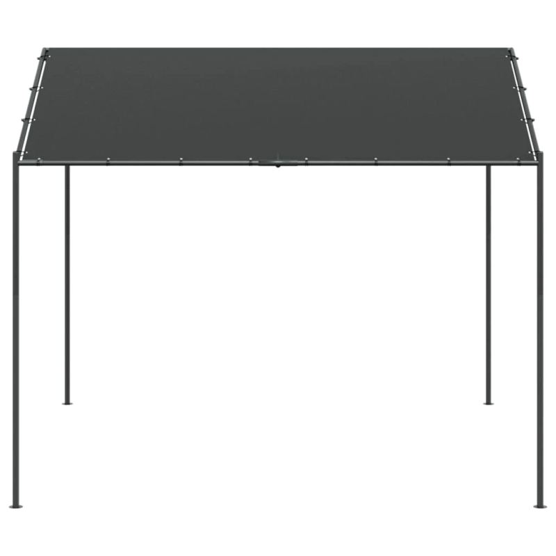 vidaXL nojume, antracītpelēka, 3x3 m, tērauds un audums