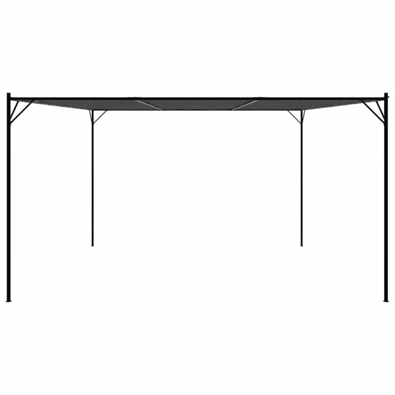 vidaXL nojume, antracītpelēka, 4x4 m, 180 g-m², audums un tērauds